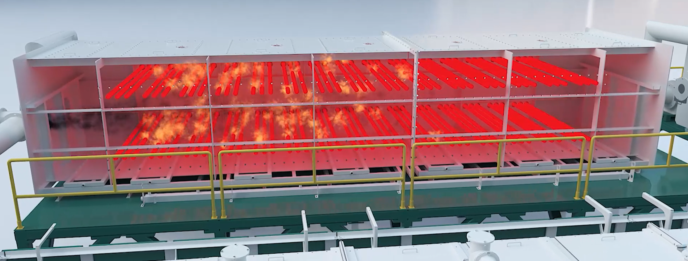 sintering process of roller hearth kiln